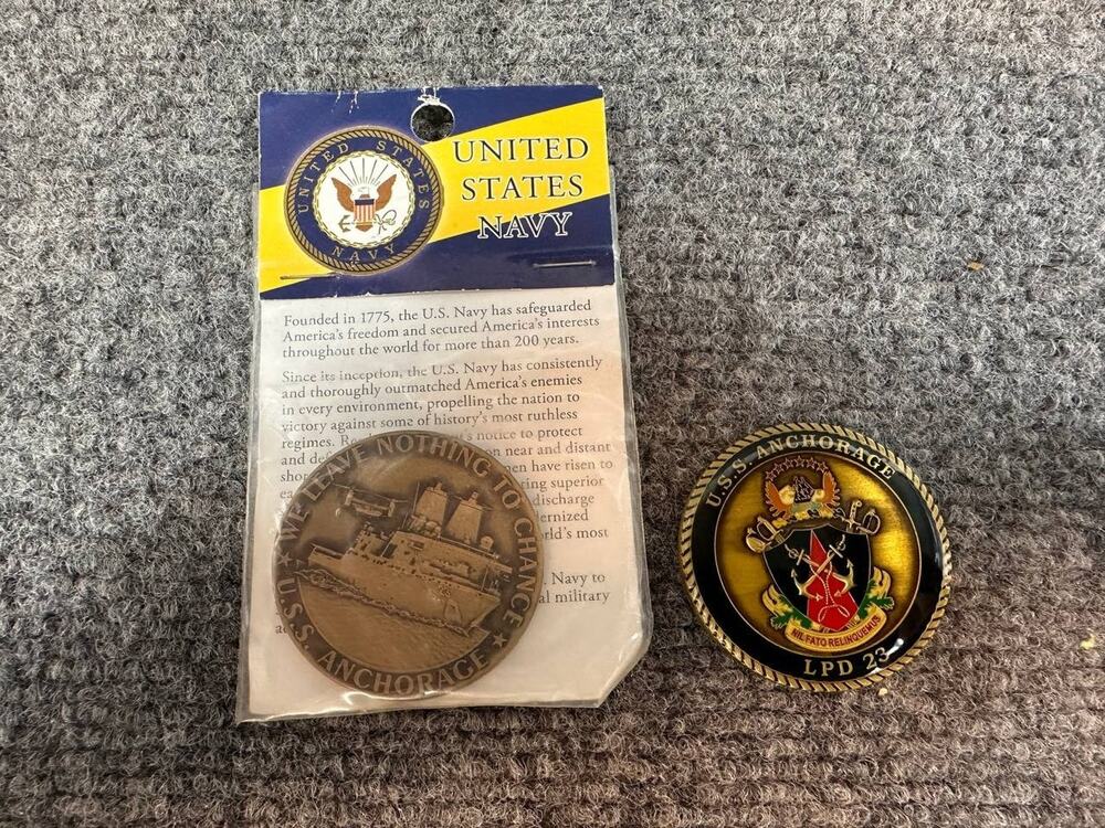 USS Anchorage LPD 23 U.S. Navy Challenge Coin Northwest Territorial Mint